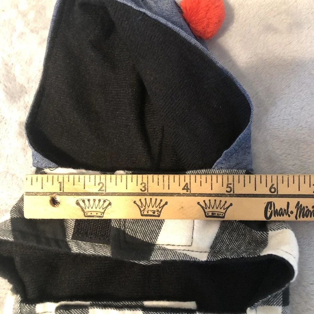 Wit &‎ Delight Dog Puppy Jacket Coat Size XS (Measurements) Chambray Plaid